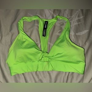 Neon Green Victorias Secret PINK Sports Bra